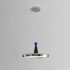 Suspension géométrique moderne en acrylique crème avec variateur multiple