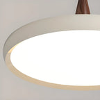 Suspension géométrique moderne en acrylique crème avec variateur multiple
