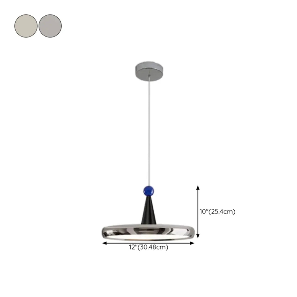 Suspension géométrique moderne en acrylique crème avec variateur multiple