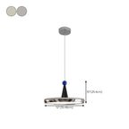 Suspension géométrique moderne en acrylique crème avec variateur multiple