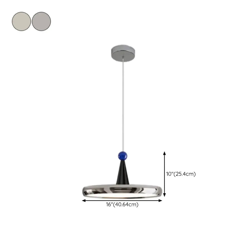 Suspension géométrique moderne en acrylique crème avec variateur multiple