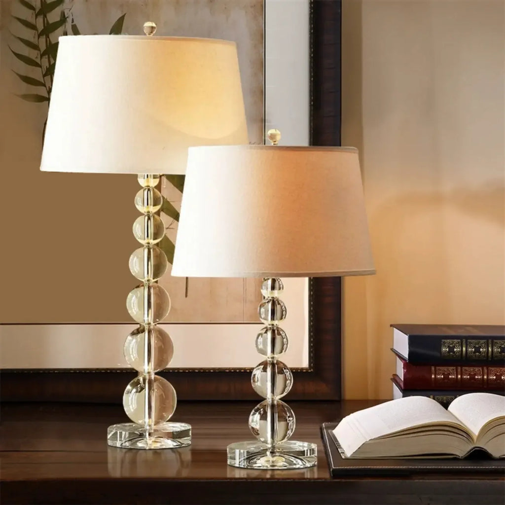 Lampe de table LED en cristal pour chambre d'enfant
