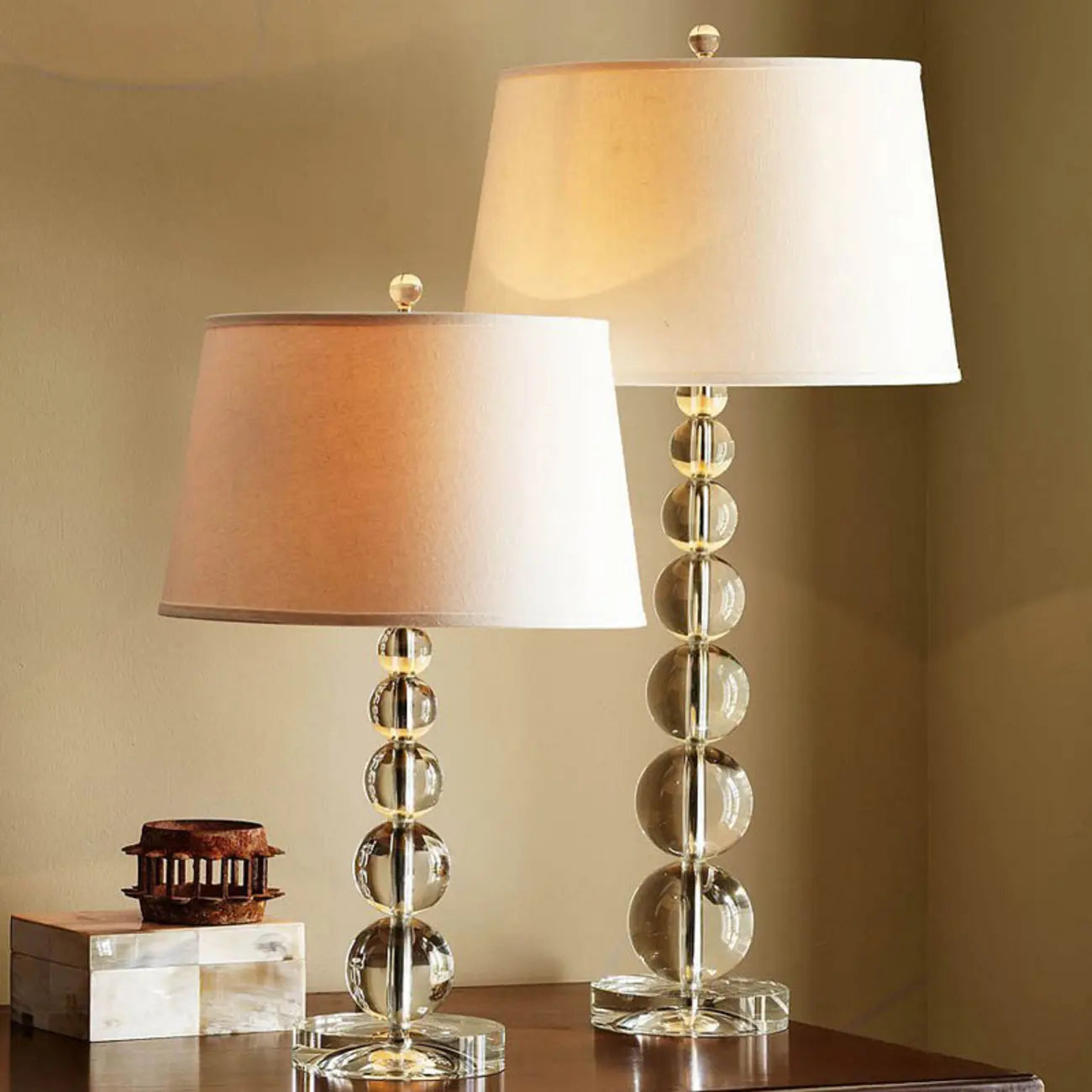 Lampe de table LED en cristal pour chambre d'enfant