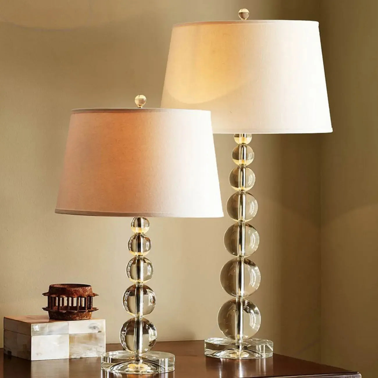 Lampe de table LED en cristal pour chambre d'enfant