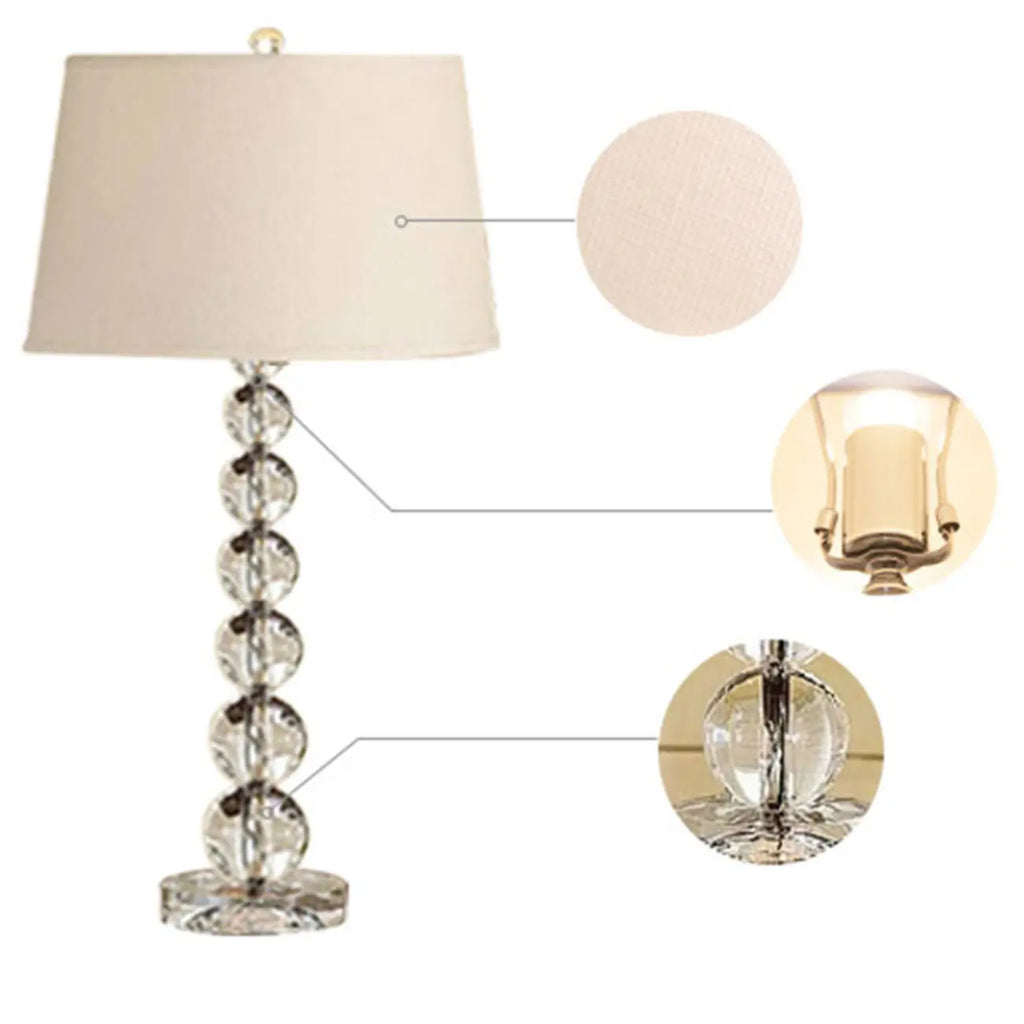 Lampe de table LED en cristal pour chambre d'enfant