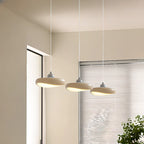 Suspension moderne à 3 lumières ondulées en acrylique beige