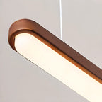 Suspension linéaire moderne marron pour îlot central, avec fixation à visser