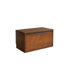 Bibliothèque cubique contemporaine en bois de noyer