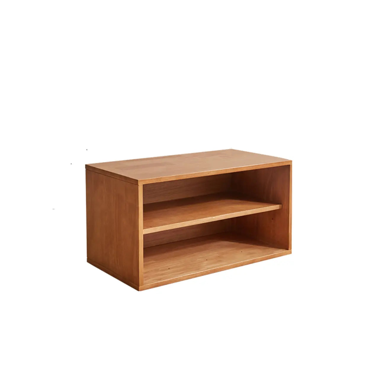 Bibliothèque cubique contemporaine en bois de noyer