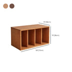 Bibliothèque cubique contemporaine en bois de noyer