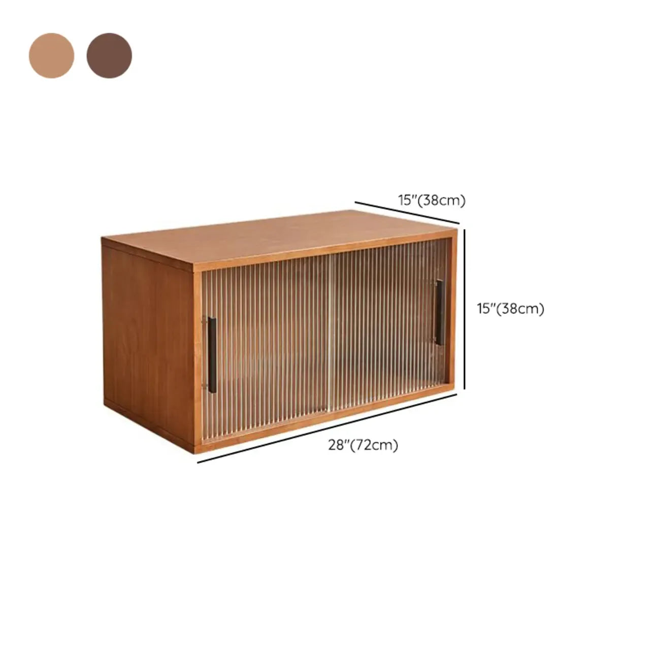 Bibliothèque cubique contemporaine en bois de noyer