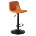 Tabouret de bar pivotant en cuir moderne, hauteur réglable