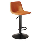 Tabouret de bar pivotant en cuir moderne, hauteur réglable