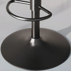 Tabouret de bar pivotant en cuir moderne, hauteur réglable