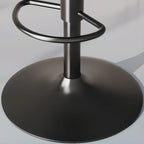 Tabouret de bar pivotant en cuir moderne, hauteur réglable