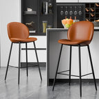 Tabourets de bar rembourrés style moderne du milieu du siècle