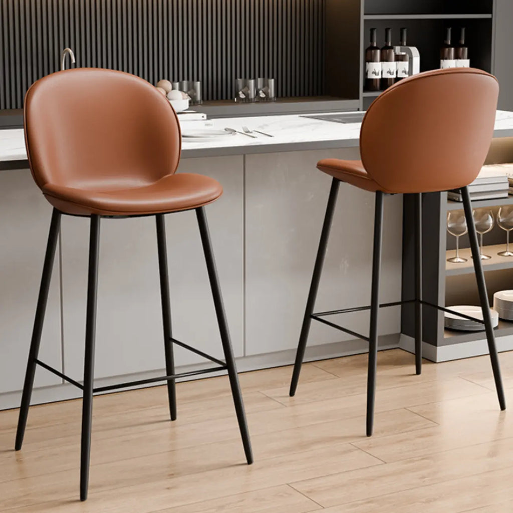 Tabourets de bar rembourrés style moderne du milieu du siècle