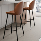 Tabourets de bar rembourrés style moderne du milieu du siècle