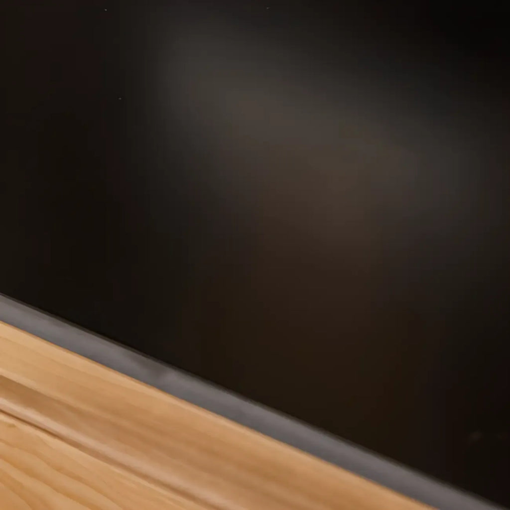 Buffet en bois gain de place avec table à manger coulissante