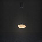Lampada a sospensione con asta rotonda regolabile Stone White