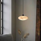 Lampada a sospensione con asta rotonda regolabile Stone White
