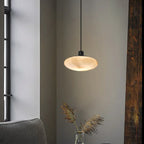 Lampada a sospensione con asta rotonda regolabile Stone White