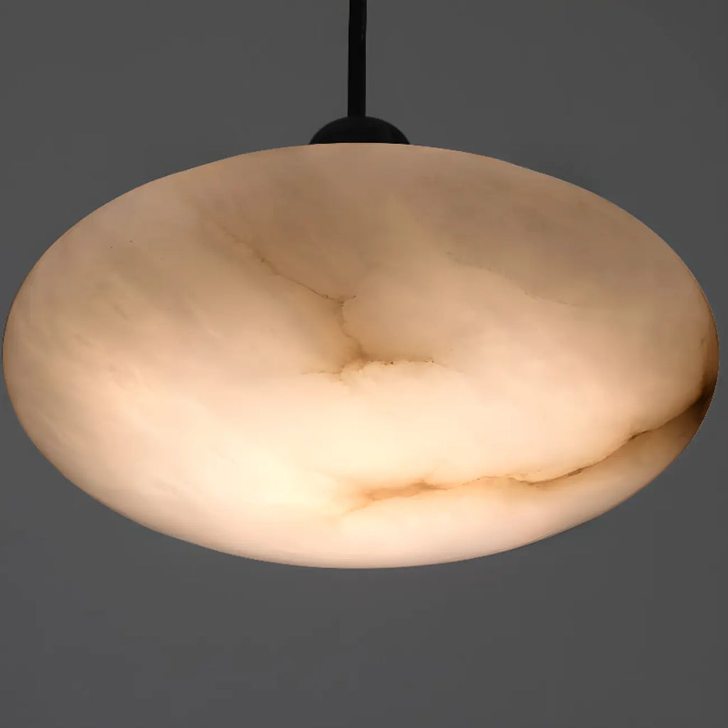 Lampada a sospensione con asta rotonda regolabile Stone White