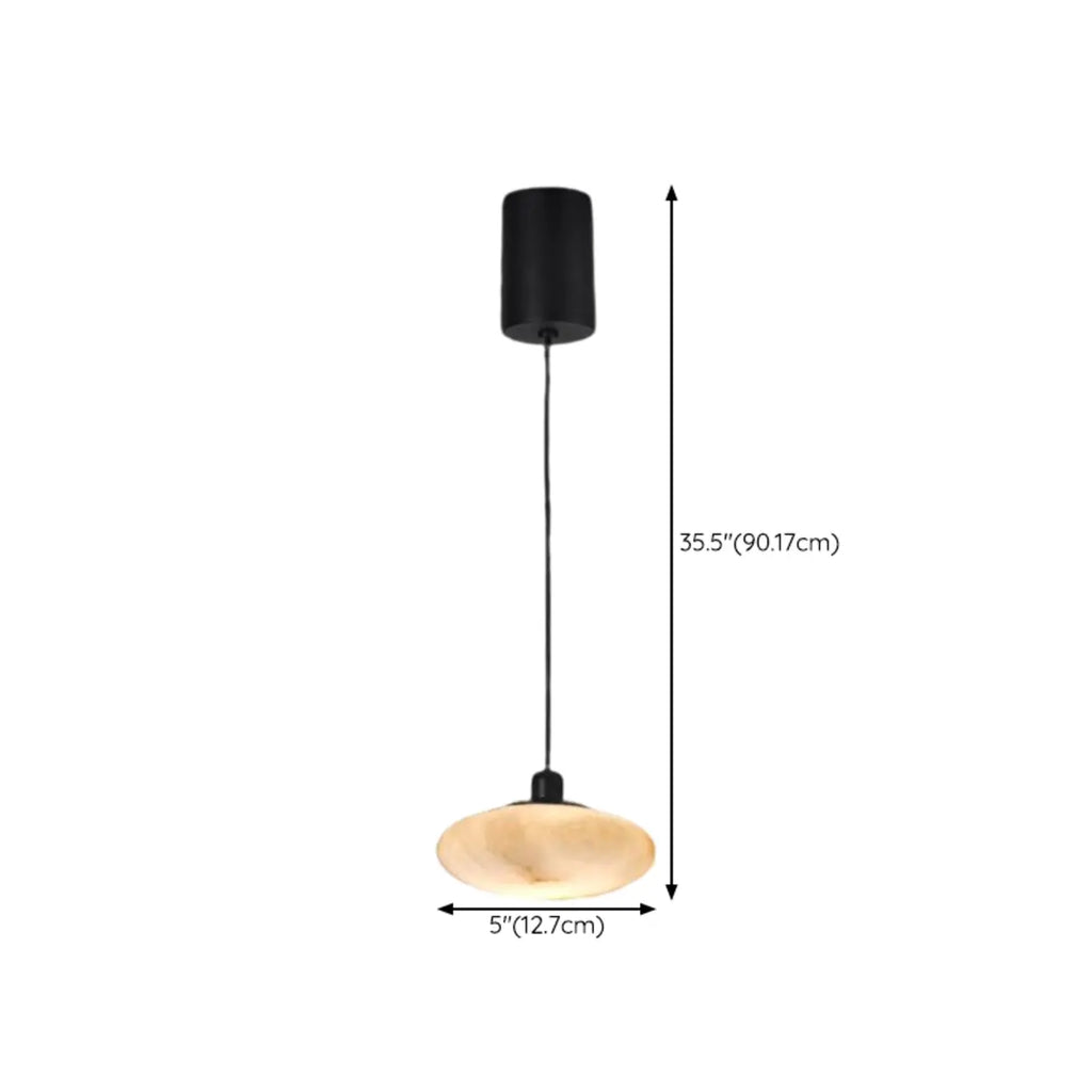 Lampada a sospensione con asta rotonda regolabile Stone White