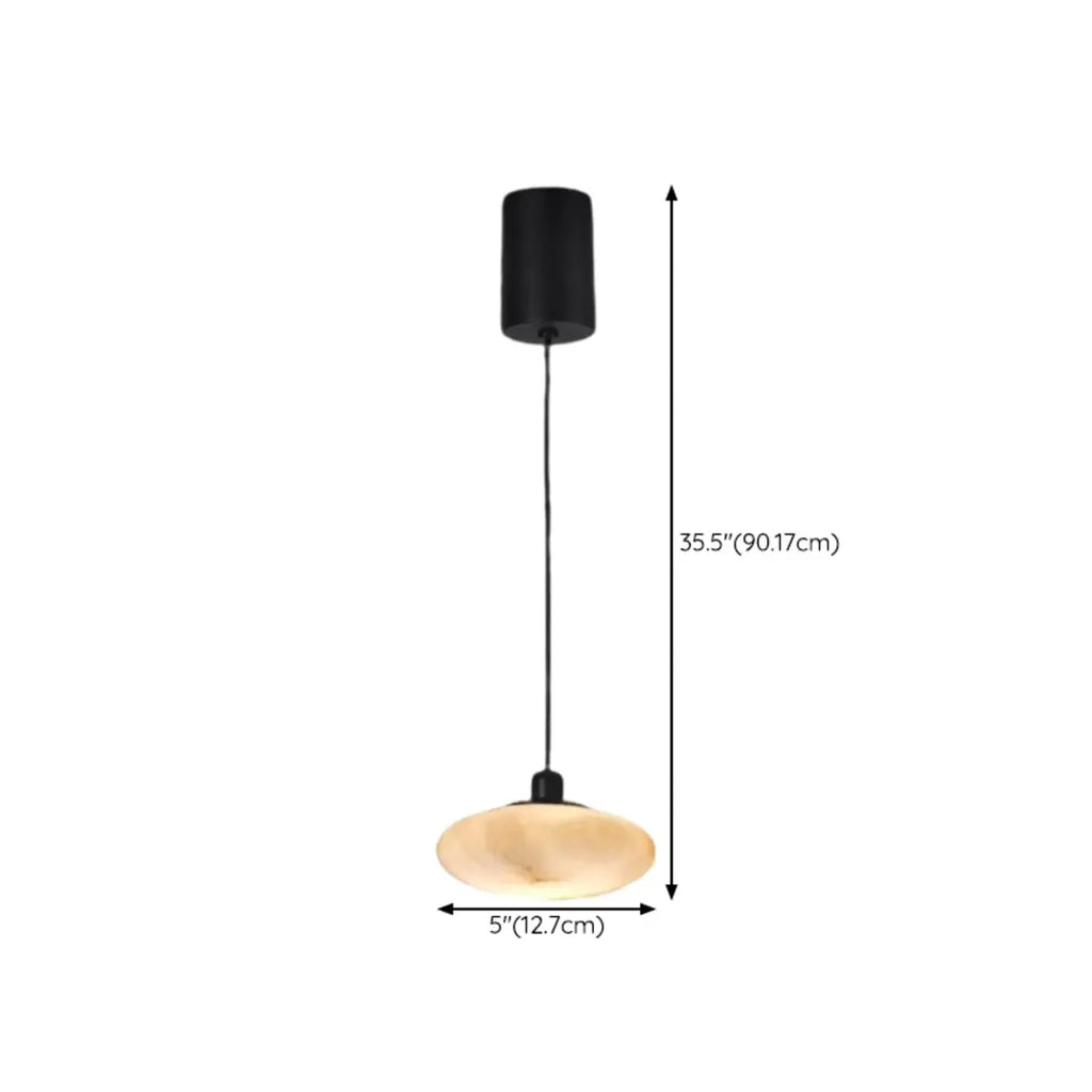 Lampada a sospensione con asta rotonda regolabile Stone White