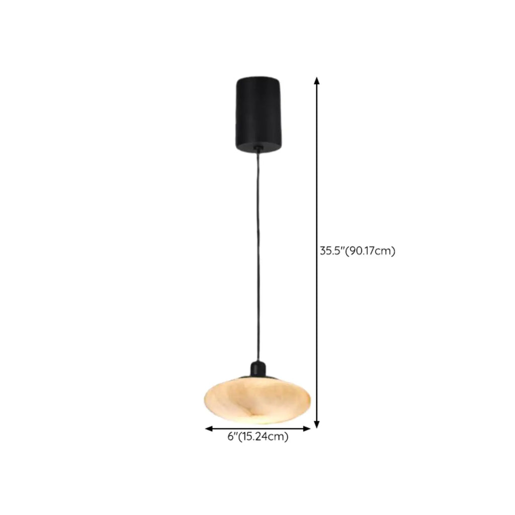 Lampada a sospensione con asta rotonda regolabile Stone White
