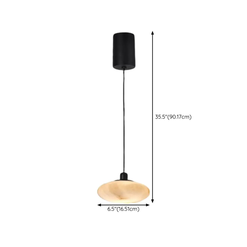 Lampada a sospensione con asta rotonda regolabile Stone White