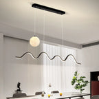 Suspension Art Décor Moderne à 2 Lumières Wave à Variateur Multiple