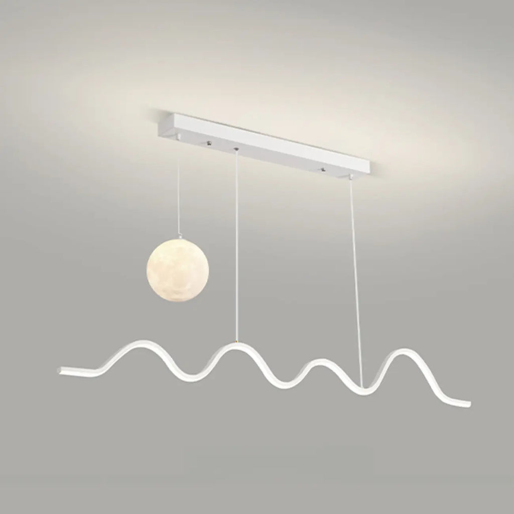 Suspension Art Décor Moderne à 2 Lumières Wave à Variateur Multiple