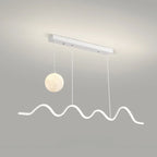 Suspension Art Décor Moderne à 2 Lumières Wave à Variateur Multiple