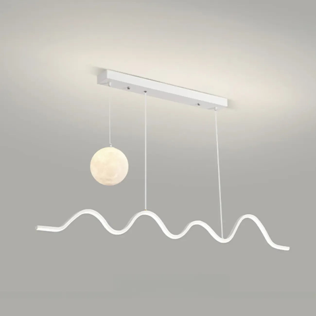 Suspension Art Décor Moderne à 2 Lumières Wave à Variateur Multiple