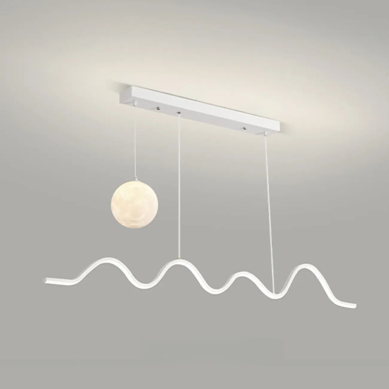 Suspension Art Décor Moderne à 2 Lumières Wave à Variateur Multiple
