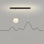 Suspension Art Décor Moderne à 2 Lumières Wave à Variateur Multiple