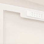 Vitrine minimaliste en bois et porte vitrée réglable