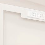 Vitrine minimaliste en bois et porte vitrée réglable