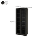 Vitrine minimaliste en bois et porte vitrée réglable