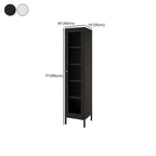 Vitrine minimaliste en bois et porte vitrée réglable