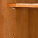 Table d'appoint mobile flexible en bois et métal avec rangement