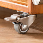 Table d'appoint mobile flexible en bois et métal avec rangement