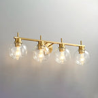 Applique murale globe en laiton style moderne pour salle de bain