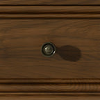 Grande vitrine de rangement en bois blanc avec porte coulissante