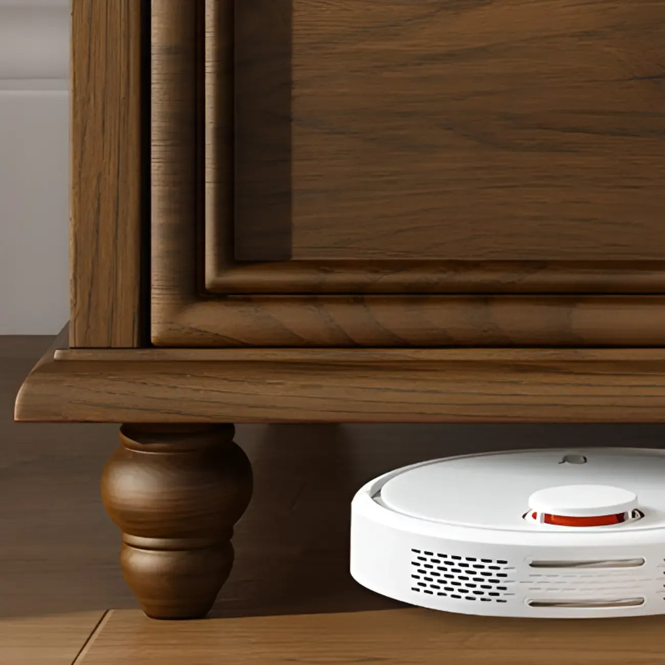 Grande vitrine de rangement en bois blanc avec porte coulissante