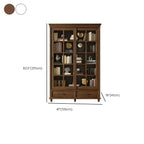 Grande vitrine de rangement en bois blanc avec porte coulissante