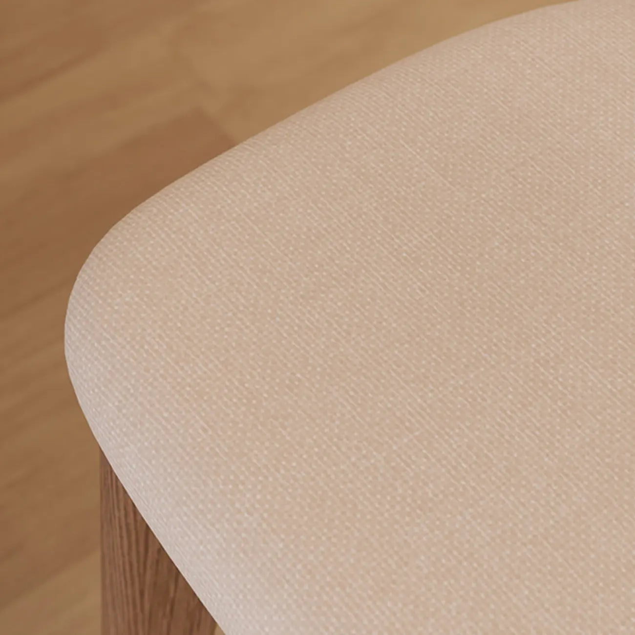Tabouret de bar carré confortable en bois brun avec dossier