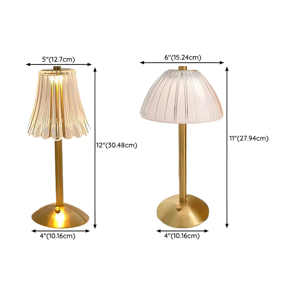 Lampe de table en cristal LED à intensité variable pour chambre à coucher