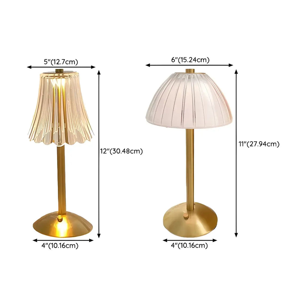 Lampe de table en cristal LED à intensité variable pour chambre à coucher